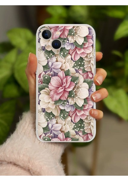 iPhone 13 Uyumlu 'baskılı Özel Tasarım' Köşe Korumalı Şeffaf Kılıf