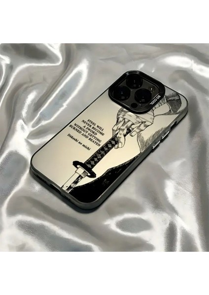Iphone 15 Pro Max Uyumlu Samuray Sert Kenarları Yumuşak Telefon Kılıfı MK01A modelleri