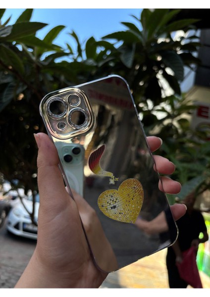iPhone 13 Uyumlu Lens Korumalı Aynalı Özel Baskılı Lüks Kılıf modelleri