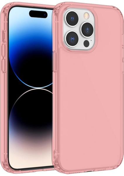 iPhone 14 Pro Uyumlu Cam Görünümlü Asla Sararmayan Kılıf
