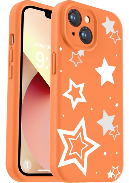 iPhone 13/ 14 Uyumlu Içi Kadifeli Özel Baskılı Renkli Lansman Kılıf