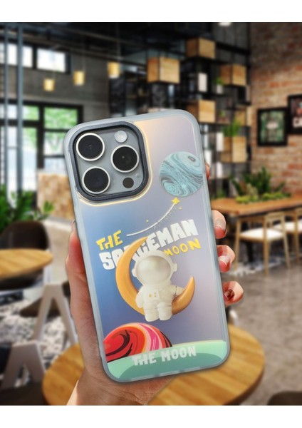 iPhone 14 Pro Uyumlu Hassas Tuşlu Hologramlı Kılıf