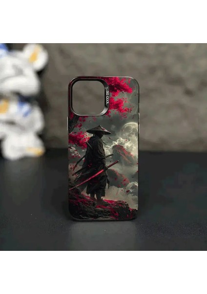 Iphone 15 Pro Uyumlu Dağ Baskılı Arkası Sert Kenarları Yumuşak Telefon Kılıfı MK01A
