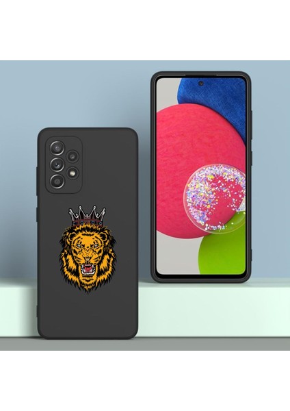 Samsung Galaxy A53 Uyumlu Premium Kaliteli Baskı Içi Kadifeli Lansman Kılıf
