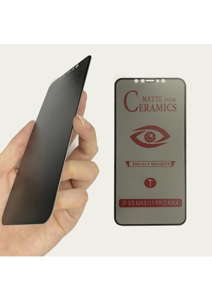 Iphone 11 Pro Max/xs Max Privacy Seramik Tam Kaplayan Ekran Koruyucu