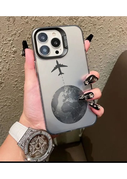 Iphone 16 Pro Max Uyumlu Renkli Yüz Çizimi Telefon Kılıfı MK01A