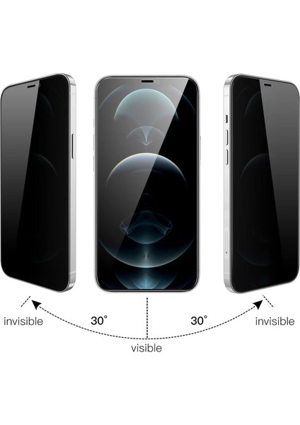 iPhone 12 Pro Max Uyumlu Kolay Yapışan Antistatik Özellikli Toz Tutmayan Hayalet Ekran Koruyucu