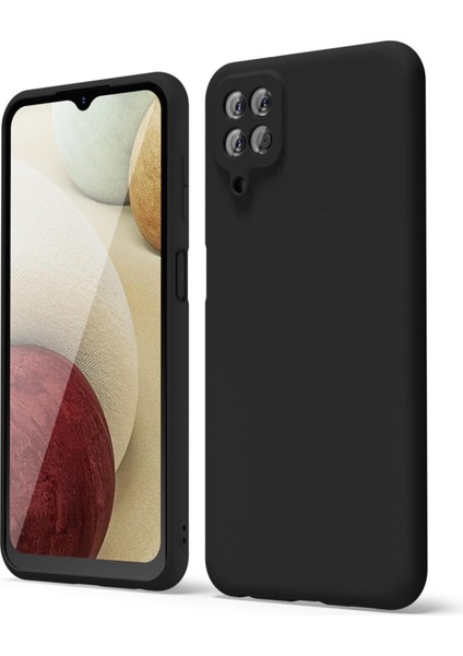 Samsung Galaxy A12 Uyumlu Içi Kadifeli Lüx Kamera Korumalı Lansman Kılıf