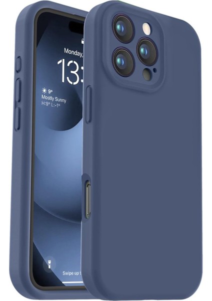 iPhone 16 Pro Uyumlu Içi Kadifeli Kamera Korumalı Lansman Kılıf