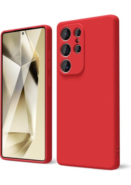 Samsung Galaxy S25 Ultra Uyumlu Içi Kadife Kaplı Dışı Yumuşak Renkli Lansman Kılıf
