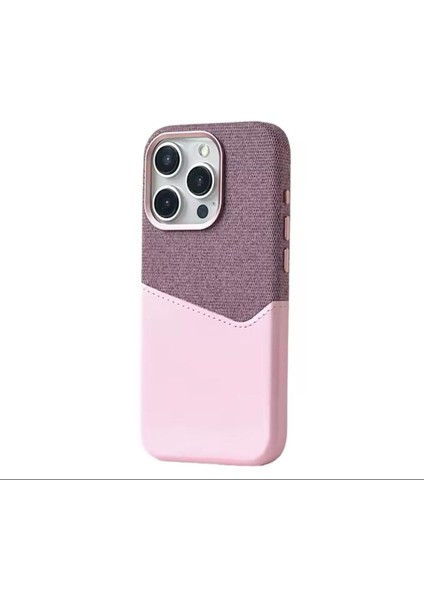 iPhone 16 Pro Max Uyumlu Kumaş ve Deri Karışımı Kartlıklı Metal Kamera Detaylı Sahra Kılıf indirimleri