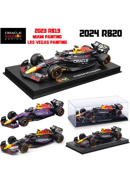 Bburago 1:43 2024 RB20 F1 Red Bull Racing Tag Heuer 2023 RB19 Miami # 1. Verstappen # 11'li Perez Alaşım Araba Döküm Model Oyuncak (Yurt Dışından) fiyatları