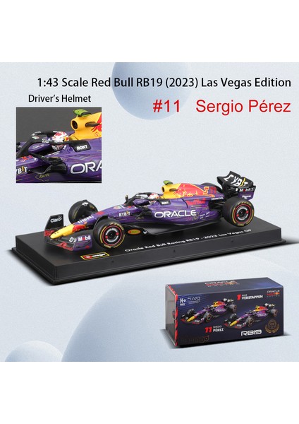 Bburago 1:43 2024 RB20 F1 Red Bull Racing Tag Heuer 2023 RB19 Miami # 1. Verstappen # 11'li Perez Alaşım Araba Döküm Model Oyuncak (Yurt Dışından) modelleri