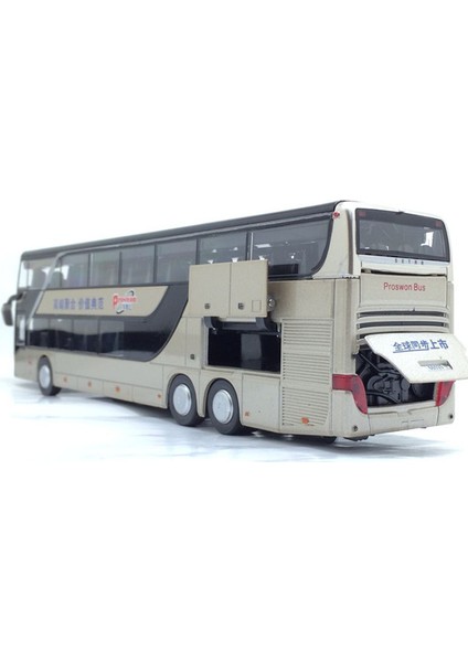 1:32 Alaşım Otobüs Oyuncak Çift Katlı Otobüs Modeli Simülasyon Çocuk Araba Gezi Otobüsü Oyuncak Araba Hediye (Yurt Dışından) modelleri