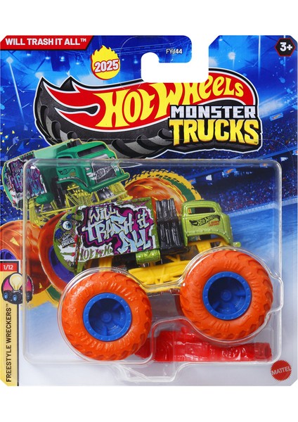 Mattel Hot Wheels 1/64 Monster Trucks Serisi 2025 Mix A B Serisi Koleksiyon Araba Oyuncaklar Döküm Araç (Yurt Dışından)
