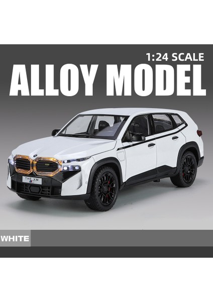 1:24 Bmw Xm Suv Alaşım Diecast Minyatür Model Araba Ses ve Işık Hediyeler Için Erkek Arkadaşı Çocuk Oyuncakları Simülasyon Koleksiyonu Nesneleri (Yurt Dışından)