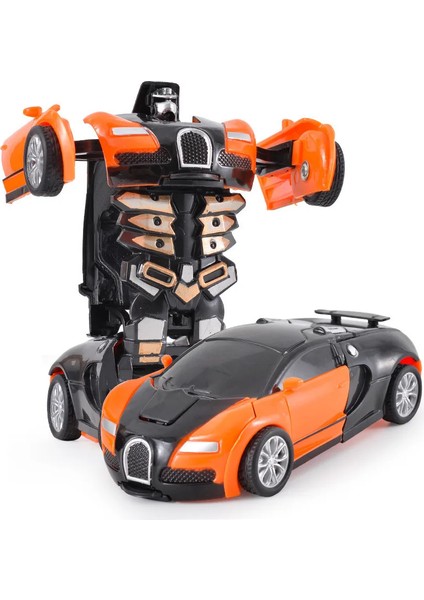 Şekil Değiştiren Oyuncak Araba Atalet Darbe Tek Tuşla Şekil Değiştiren Çocuk Bulmaca Çarpışma Şekil Değiştiren Autobot Robot (Yurt Dışından)