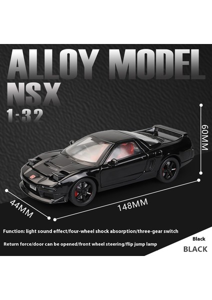 Honda Acura Nsx Na1 1:32 Supercar Yarış Spor Çift Alaşım Metal Pres Döküm Model Araba Geri Çekin Koleksiyon ve Hobi Hediyeler Mevcut (Yurt Dışından)
