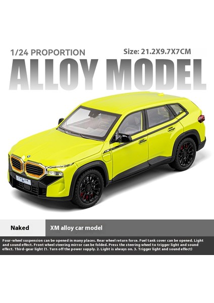 Yeni 1:24 Bmw Xm Alaşım Metal Pres Döküm Model Araba Döküm Ses ve Işık Çocuk Oyuncakları Hediye ile Çocuklar Koleksiyon Hobiler Hediyeler (Yurt Dışından)