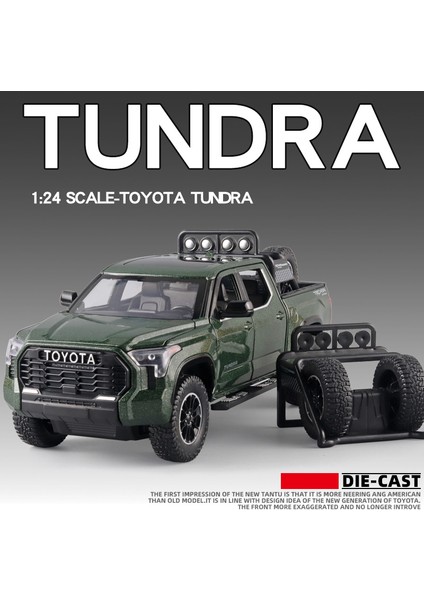 Büyük 1:24 Toyota Tundra Suv Model Araba Diecast Minyatür Metal Araba Off-Road Araç Koleksiyonu Ses Işık Çocuk Oyuncağı Çocuklar Için (Yurt Dışından) fırsatları