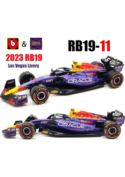 Bburago 1:43 F1 Red Bull Racing Tag Heuer RB20 2024 # 1. Verstappen # 11 Perez Alaşım Araba Döküm Model Oyuncak Koleksiyon SF24 (Yurt Dışından)