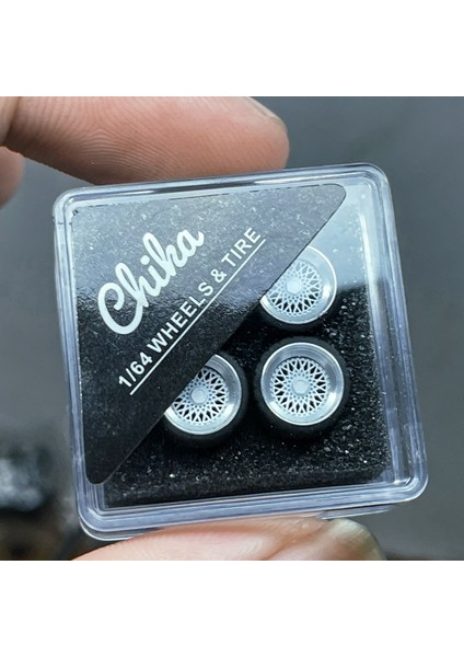 1/64 Chika Tekerlekler Kauçuk Lastikli Model Araba Modifiye Parçaları Hotwheels Tomica Minigt Için Bbs Rs Jdm Vıp (As ile Birlikte Verilir) (Yurt Dışından)