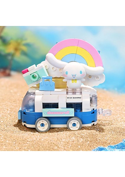 Sanrio Serisi Yapı Taşları Hangyodon Kuromi Hello Kitty Melodi Çiçek Araba Modeli Tuğla Koleksiyonu Çocuklar Dıy Oyuncaklar Tatil Hediyeler (Yurt Dışından)
