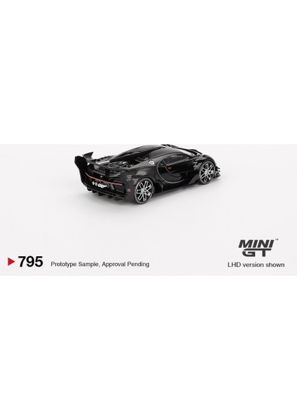 Mınıgt 1/64 Bugatti Vision Gran Turismo Siyah MGT00795-CH Arabalar Alaşım Döküm Metal Modeli Çocuklar Noel Hediyesi Oyuncaklar Boys Için (Yurt Dışından) modelleri