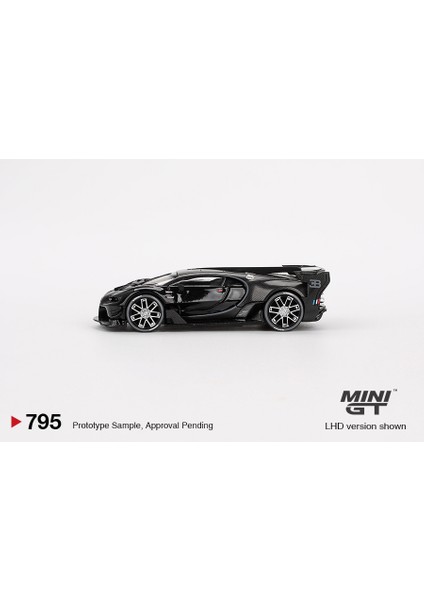 Mınıgt 1/64 Bugatti Vision Gran Turismo Siyah MGT00795-CH Arabalar Alaşım Döküm Metal Modeli Çocuklar Noel Hediyesi Oyuncaklar Boys Için (Yurt Dışından) fırsatları