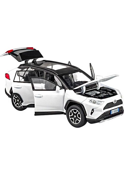 1:32 Rav4 Suv 2023 Alaşım Model Araba Oyuncak Döküm Metal Döküm Ses ve Işık Geri Çekin Oyuncak Arabalar Çocuklar Için Araç (Yurt Dışından) modelleri