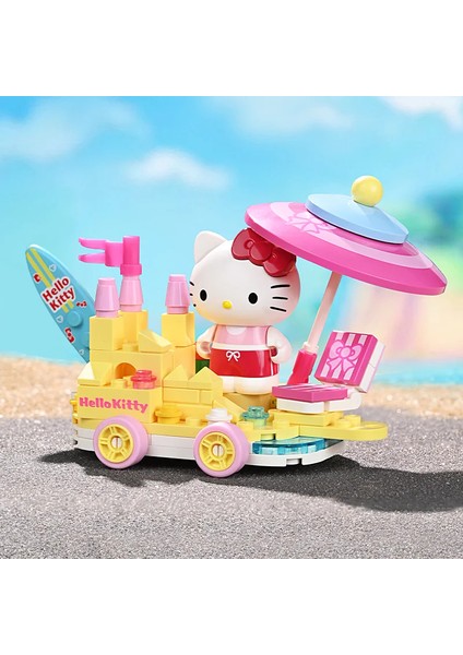 Sanrio Serisi Yapı Taşları Hangyodon Kuromi Hello Kitty Melodi Çiçek Araba Modeli Tuğla Koleksiyonu Çocuklar Dıy Oyuncaklar Tatil Hediyeler (Yurt Dışından)