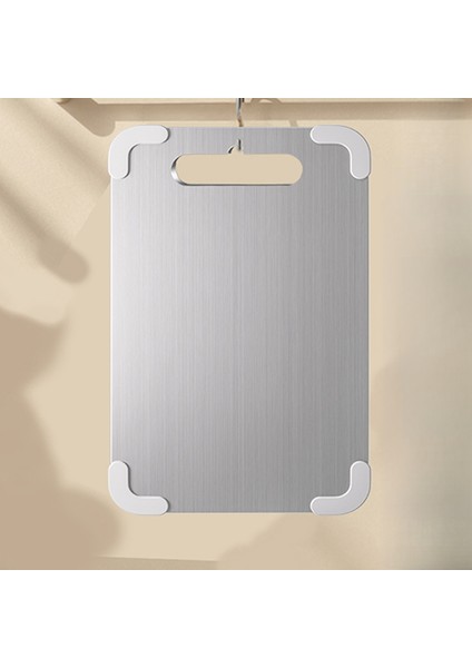 Mutfak Kesme Tahtası / Kaymaz Silikon Köşe Koruyucu Paslanmaz Çelik Kesme Tahtası, Doğrama Tahtası, Hamur Yoğurma Tahtası 290MM x 200MM x 1.5mm (Yurt Dışından) fiyatları