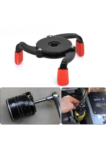 Yüksek Kaliteli Evrensel 3 Çene 3/8 "araba Ayarlanabilir Yağ Filtresi Sökücü Anahtarı Aracı 60MM Ila 95MM 2.4" Ila 3.7" Oto Aksesuarları (Yurt Dışından)