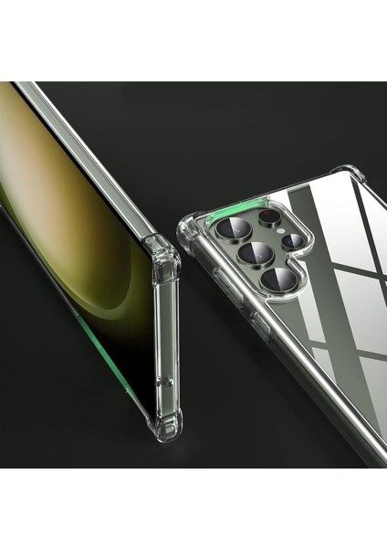 Samsung Galaxy S24 Ultra Uyumlu Köşe Korumalı Şeffaf Kılıf fiyatları