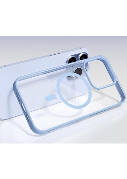 iPhone 15 Pro Uyumlu Kamera Çıkıntılı Şarj Destekli Kenarı Renkli Hassas Butonlu Magsafe Kılıf fiyatları