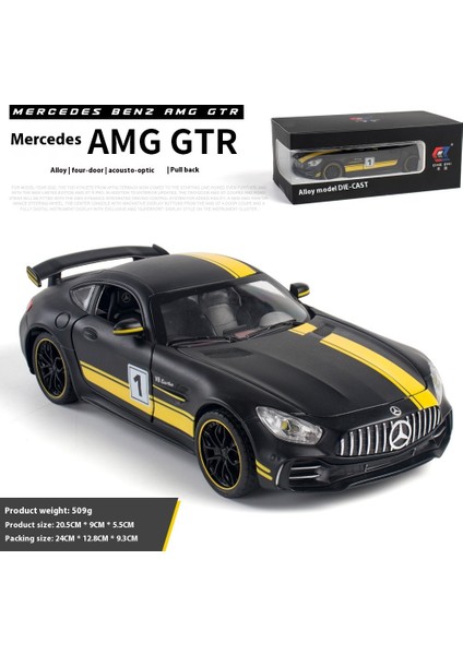 Simülasyon 1:24 Mercedes Benz Gt Amg Alaşım Spor Araba Döküm Modeli Dekoratif Trendy Süsler Arkadaş Hediye Koleksiyonu Için (Yurt Dışından)