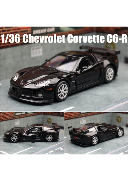 1/36 Chevrolet Corvette C6-R Oyuncak Araba Modeli Çocuklar Için Rmz City Döküm Yarış Minyatür Geri Çekin Koleksiyonu Hediye Çocuk Boys Için (Yurt Dışından)