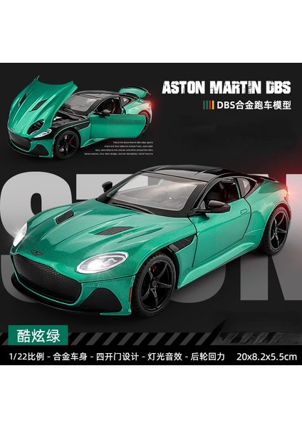 1:24 Aston Martin Superlaggera Alaşım Pres Döküm ve Oyuncak Araçlar Metal Oyuncak Araba Modeli Ses ve Işık Koleksiyonu Çocuk Oyuncak A488 (Yurt Dışından)