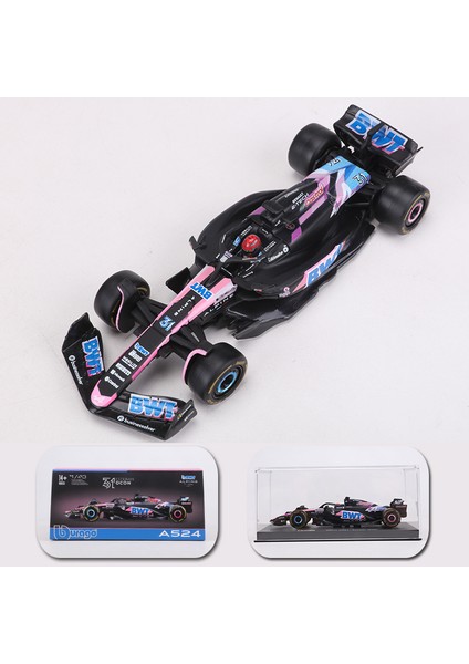 Burago 1:43 A524 Alp F1 Takımı Bahreyn/japonya Istasyonu Yarış Arabası No.10/no.31 Alaşım Model Araba (Yurt Dışından)