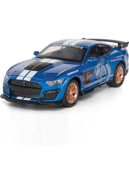 1:32 Ng Shelby GT500 Minyatür Araba Modeli Oyuncaklar Alaşım Döküm Ses Işığı Kapılar Açık Geri Çekin Araçlar Çocuklar Için Hediyeler (Yurt Dışından)