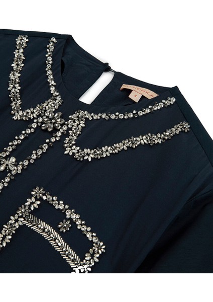 Parlak Taş Işlemeli Tişört MW6240070010015 indirimleri