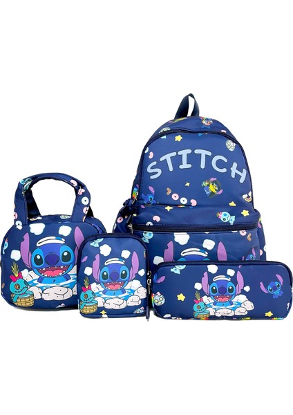 Dikiş Karikatür Okul Çantası Dört Set Çocuk Omuz Çantası (Yurt Dışından)