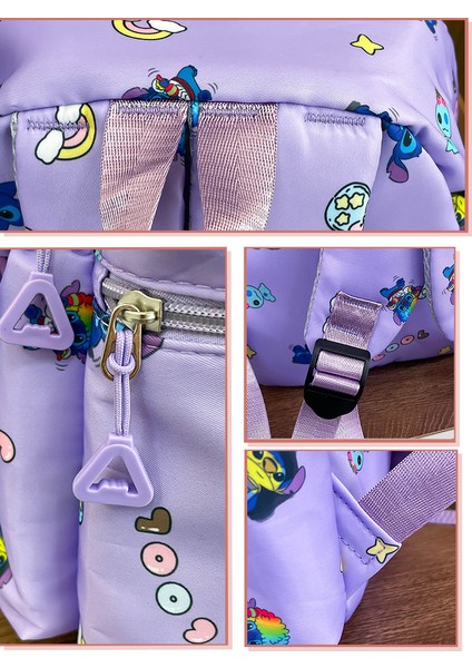 Dikiş Karikatür Okul Çantası Dört Set Çocuk Omuz Çantası (Yurt Dışından) indirimleri