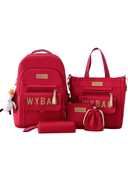 Öğrenci Okul Çantası Seti Büyük Kapasiteli Omuz Çantası (Yurt Dışından)