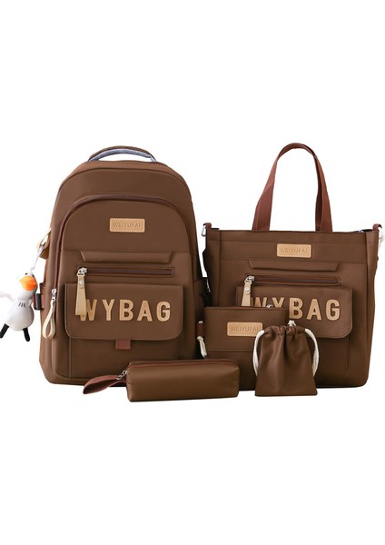 Öğrenci Okul Çantası Seti Büyük Kapasiteli Omuz Çantası (Yurt Dışından)