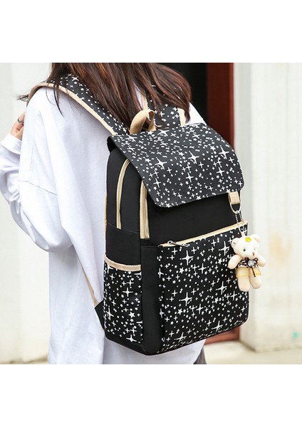 Omuz Çantası Puantiyeli Öğrenci Okul Çantası Üç Parça Set (Yurt Dışından) fiyatları