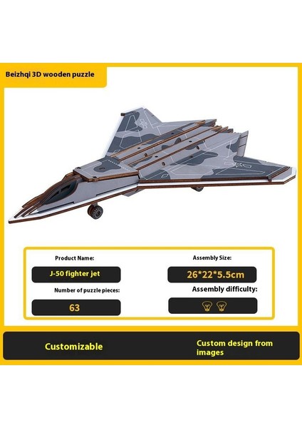 Buggy Tank 3D Ahşap Yapboz Uçak Gemisi Oyuncak Yapboz Uçak Gemisi Modeli (Yurt Dışından)