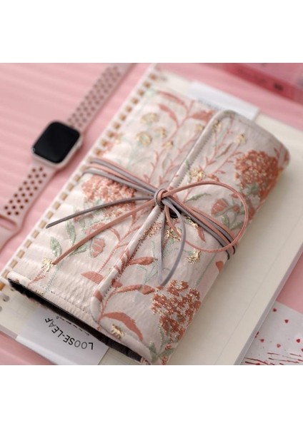 (Deluxe Yeni) A6 - Jinsei Dumanlı Yağmur Perdesi Yeşil Gevşek Yapraklı El Kitabı 90 Sayfa [4 El Kitabı Seti Gönder Genç Kızlar Sevimli El Kitabı ✦ Basit Günlük (Yurt Dışından)