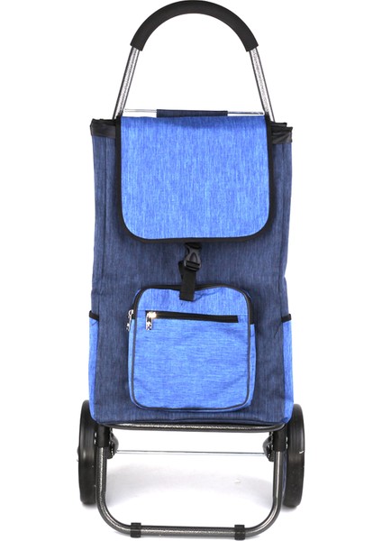 Katlanabilir Alışveriş Pazar Arabası – Sessiz Teker, Su Geçirmez Kumaş, Fermuarlı Çanta indirimleri