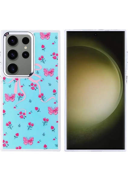 Galaxy Uyumlu S25 Ultra Kılıf Airbag Tasarımlı Zore Hadra Kapak-Kelebek
